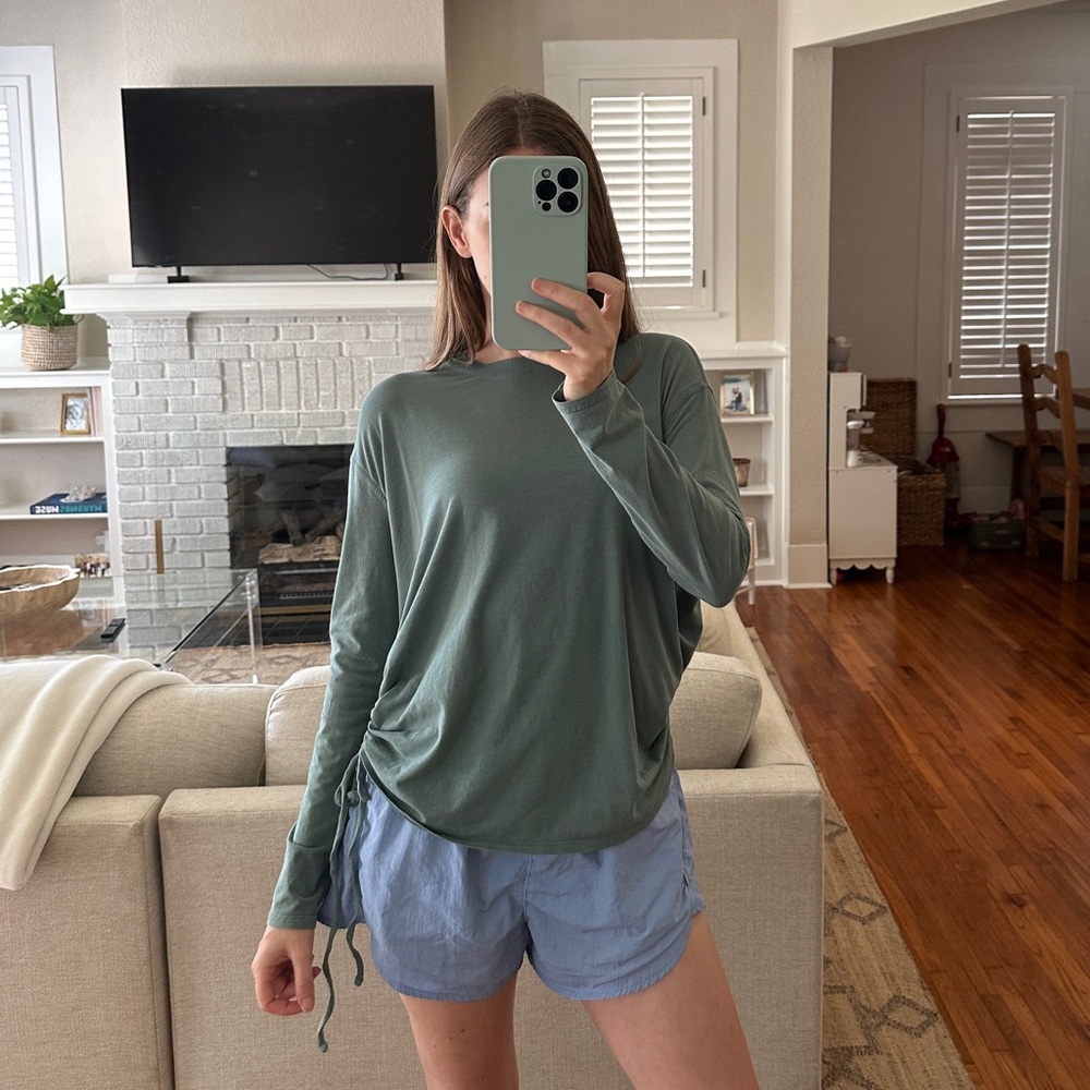 Green Lululemon Long Sleeve Top
